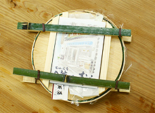 青竹と輪ゴム